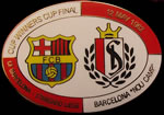 Pin #2 de la  final de la Recopa d'Europa de la temporada 1982. Camp Nou, Standard de Lieja - FC Barcelona