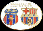 Pin #2 Final de la Copa de Europa 1986, la final de Sevilla, FC Barcelona vs Steaua de Bucarest
